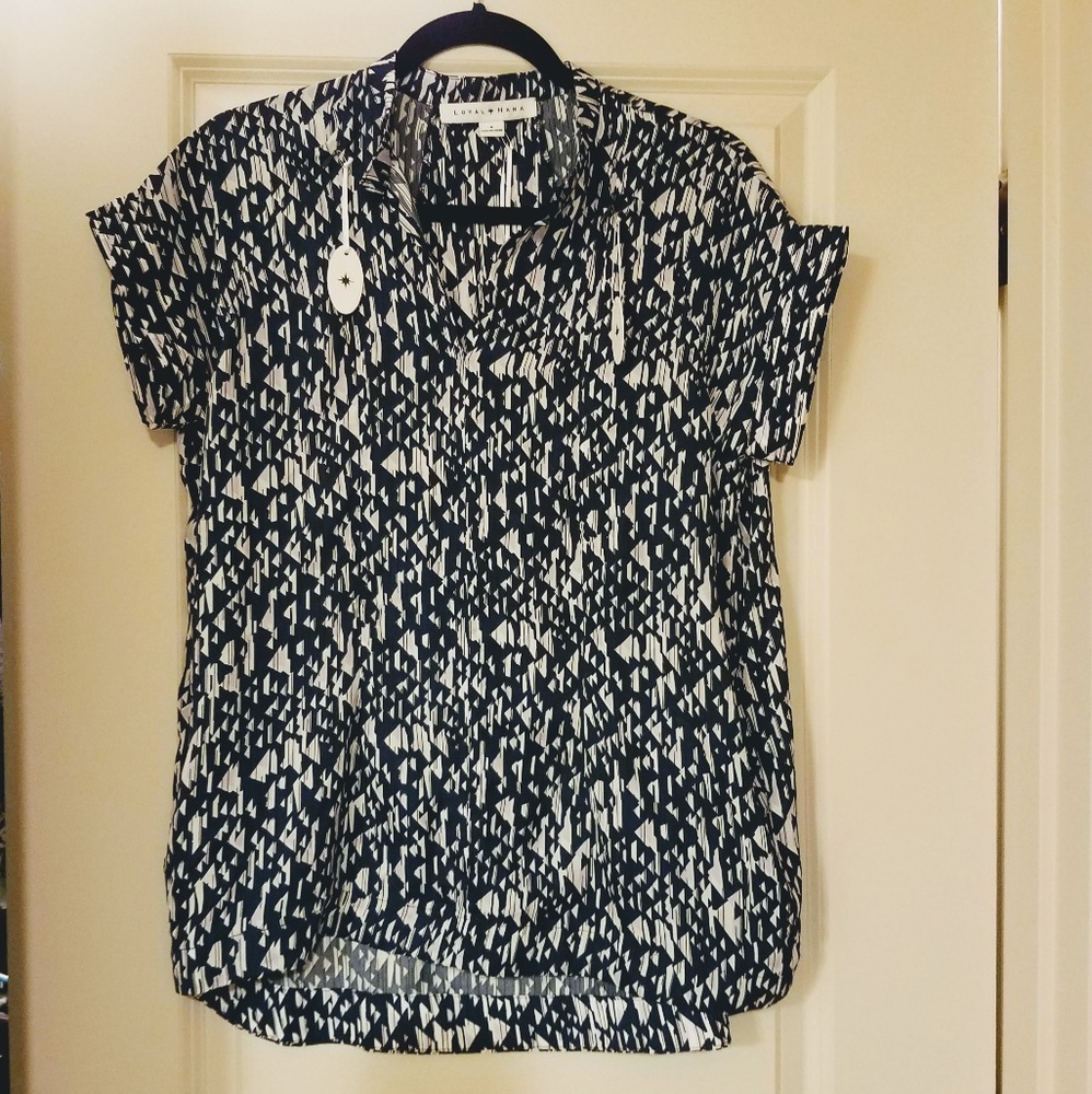 NWT Loyal Hana nursing blouse nautical design